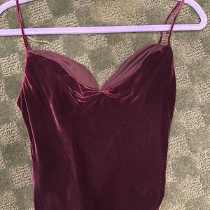 Burgundy Carmen Marc Valvo gown size 6